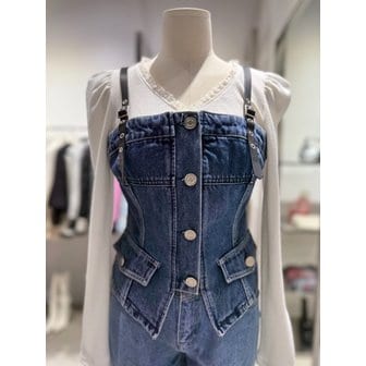 에고이스트 [여주점] 어깨 비죠 끈 포인트 데님 베스트 ES1DV760