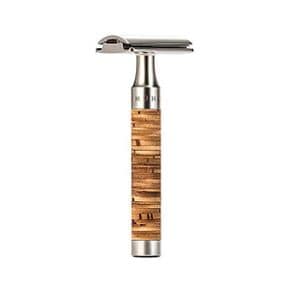 독일 뮬레 면도기 Muhle Rocca Safety Razor with Closed Comb 스테인리스 스틸 Handle and Birc