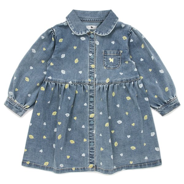 [여주점] [오프라벨 여주점] 블루독베이비 (BL) 데님하트미디드레스 (45114-401-01)