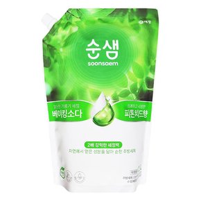 순샘 주방세제 리필 베이킹소다 피톤치드향 1.2L X 1개