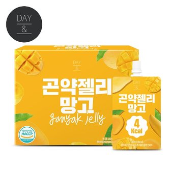 참앤들황토농원 데이앤 망고 곤약젤리 130ml x 10포 1박스(총10팩)