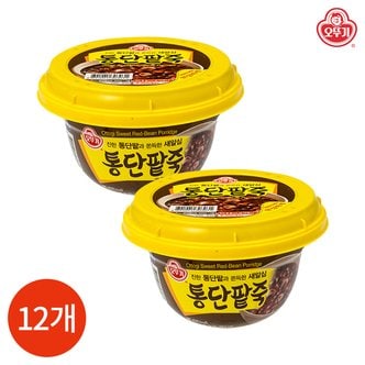 오뚜기 통단팥죽 285g x 12개