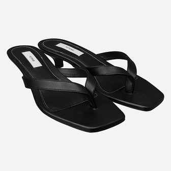 토템 [시흥점] 5F 205 906 819 200 레더 플립플랍 힐 블랙