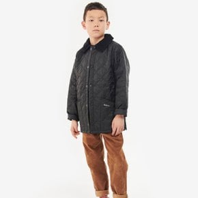 [23FW] [Barbour] 블랙 키즈 리데스데일 퀼팅 자켓 URJU3F501BK