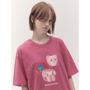 [Bellygom collaboration] Belly ballon Over T-Shirts BS303 (Pink)