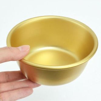 제이큐 레트로풍 양은 냄비 그릇 추억의 노란냄비 05. 33호
