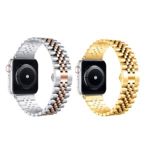 애플워치 렉스 원터치 메탈 스트랩 밴드 시계줄 Apple Watch 8 울트라 7 SE 6 5 4