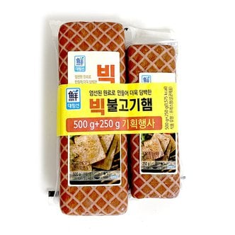 사조 [푸른들마켓][사조] 빅불고기햄 750g (500g + 250g)