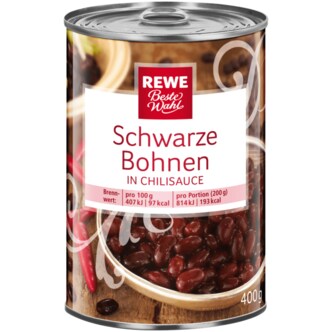  독일 레베 REWE Beste Wahl 베스트발 칠리 검은콩 통조림 400g