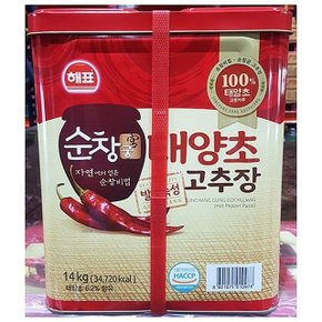 해표 순창궁 태양초 고추장 14kg 매운 맛있는 소스 (WAA57D3)