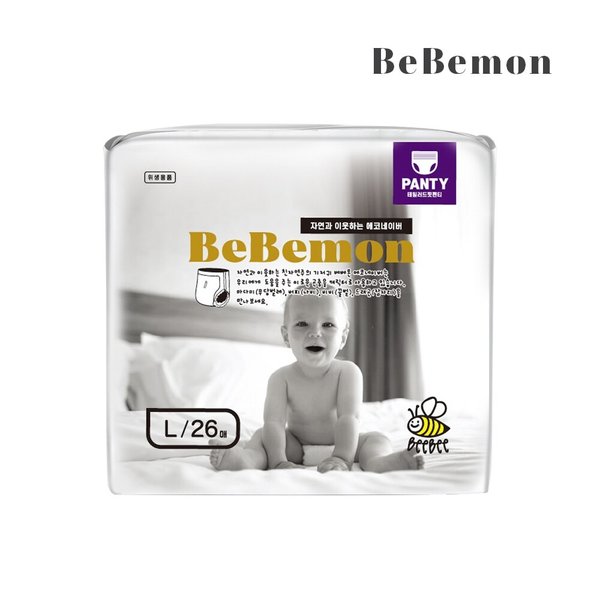 에코네이버 팬티형 유아기저귀 대형(L) 8-12kg(26매입) X 1Pack