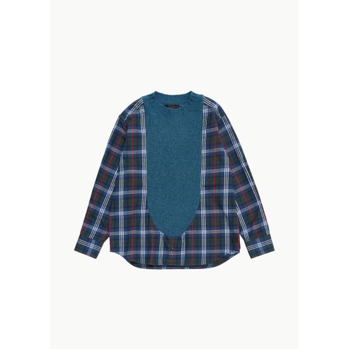 샵아모멘토 블레스 25FW Front Insert Pullover 2, Blue