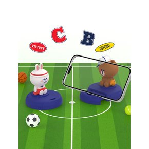 스포츠 클럽 데스크 폰 스탠드 (LINE FRIENDS Sports Club Desk Phone Stand)