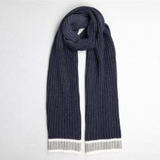 [Dents] Knitted Scarf with Stripe Detail / 2 Colours / 남성머플러 / 2-2356