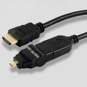 HDMI - HDMI(Micro) 케이블 1 8M 회전형 영상케이블