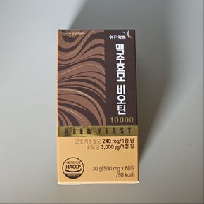 맥주효모 비오틴 10000 500mgx60정 2박스 4개월분