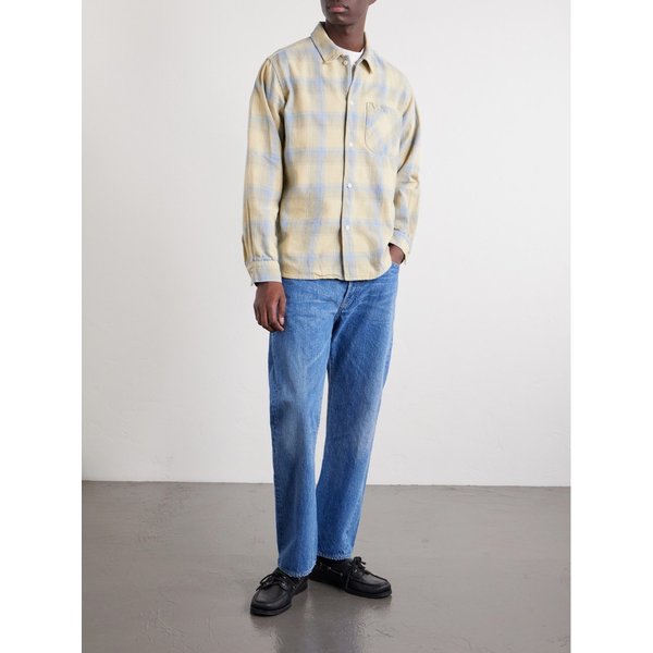 레미 릴리프 체크 코튼 셔츠 46376663163074101