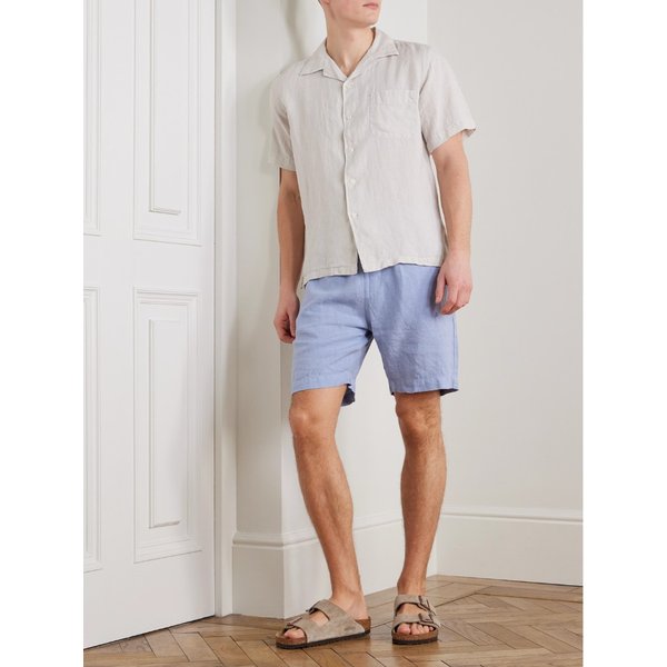 하트퍼드 조기 스트레이트 레그 리넨 버뮤다 쇼츠 46376663163009475