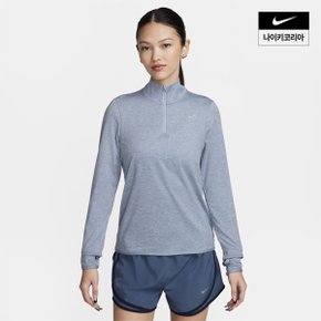 우먼스 나이키 드라이 핏 스위프트 엘리먼트 UV 쿼터집 러닝 탑 NIKE FB4317-440