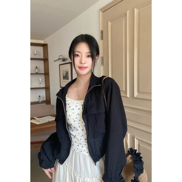투 플랩 포켓 지퍼드 점퍼 7215220402199