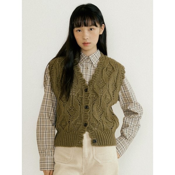 [리퍼브][4color][wool] alps knit vest 231