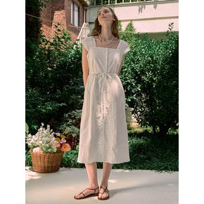 Raina Lace Sleeveless Dress - White