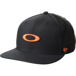 영국 오클리 캡모자 Oakley Mens 47 B1B Ellipse Hat Fathom/Neon Orange One size 1693034