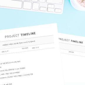 아트박스/어른문방구 프로젝트 타임라인 플래너 체크리스트 Project Timeline