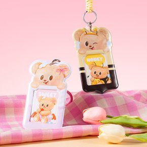버터베어 귀여운 교통카드 네임택 가방키링 포카홀더