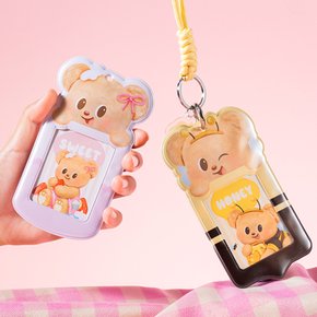버터베어 귀여운 교통카드 네임택 가방키링 포카홀더