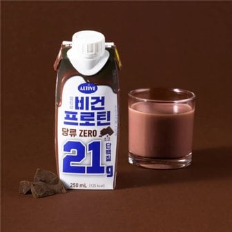 CJ제일제당 얼티브 비건프로틴 초코 250ml 18입