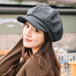 hat'scompany 빅울 헌팅캡 팔각모 뉴스보이캡 바리스타 여성모자 가을 빵 겨울 캡모자