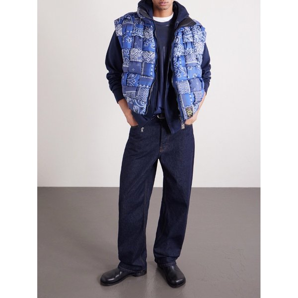 퀼티드 패치워크 반다나 프린트 쉘 질레 46376663162925219