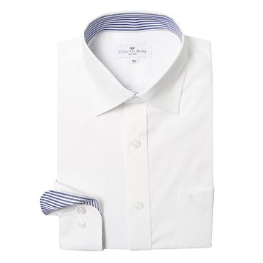 카운테스마라 일반핏 면혼방 콤비배색 긴팔셔츠 CDCY1B5310A0
