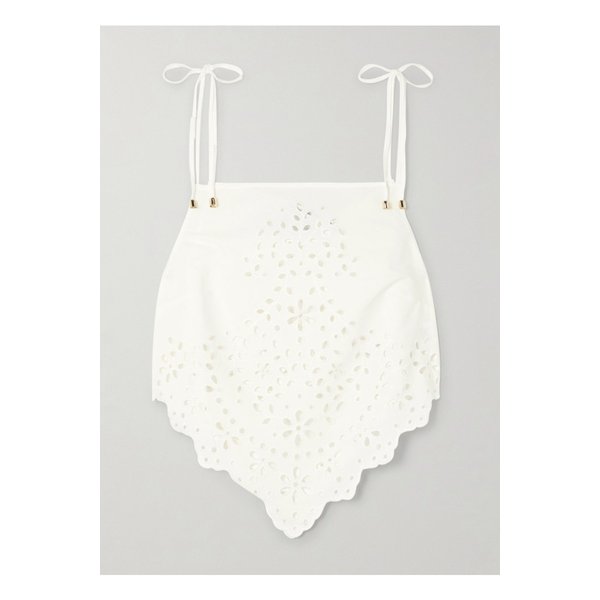 크롭 브로드리 앙글레즈 코튼 캐미솔 화이트 1647597358036962