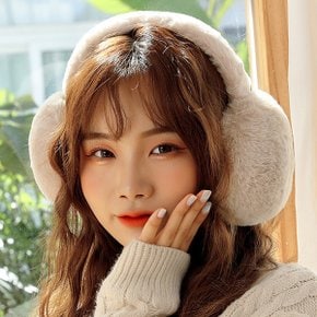 여성 겨울 대왕 털 귀마개 방한 보온 귀도리 귀덮개