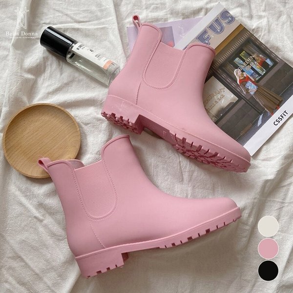 벨라도나 여성 논슬립 미들탑 레인부츠 장화 3컬러 방수화 고무장화