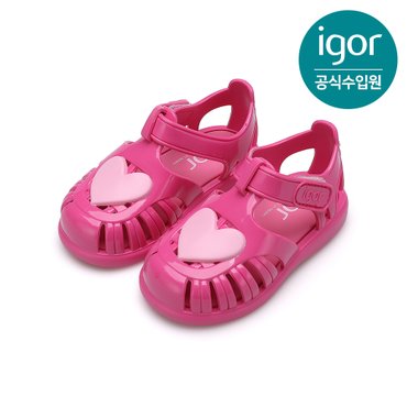 트래드후스 [IGOR] 이고르 토비 글로스 러브 푸시아 키즈샌들 여름샌들 유아샌들 아동샌들 키즈젤리슈즈