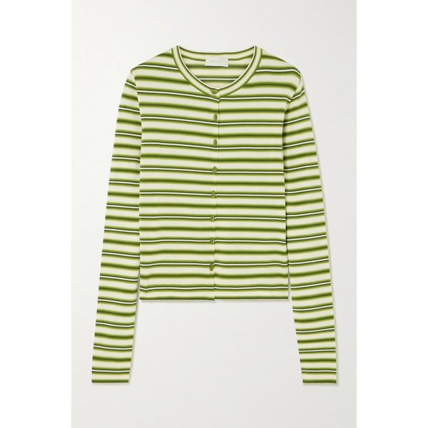 페이스풀 신타 스트라이프 코튼 블렌드 가디건 46376663162989125