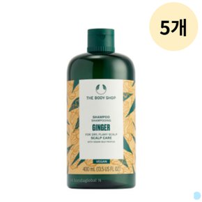 더바디샵 진저 스캘프 건조한 두피 샴푸 400ml X5개