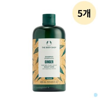  더바디샵 진저 스캘프 건조한 두피 샴푸 400ml X5개