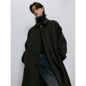 souien fine wool long coat (brown)