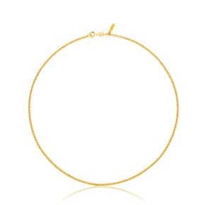 버메일 실버 토스 체인 초커 위드 볼 50cm/ Vermeil Silver TOUS Chain Choker 목걸이 511900545