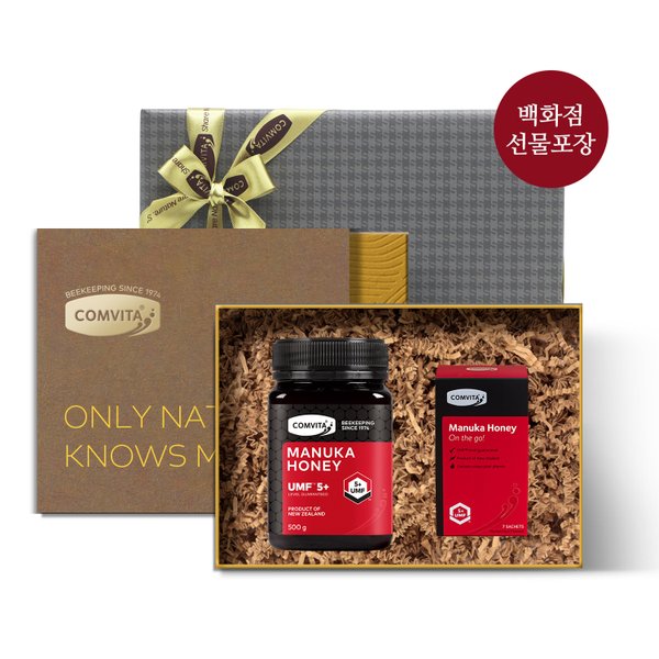 UMF5+ 마누카꿀 500g & 5+ 사셰 7입 선물세트 +쇼핑백