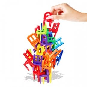 팝콘 의자쌓기 약84pcs