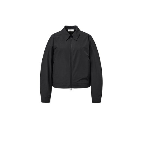 샵아모멘토 아모멘토 25SS Cropped Zip-Up Jumper (2 Colors)