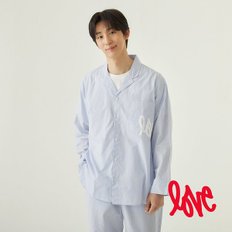 남 LOVE_60수 코튼 루즈핏 긴팔 파자마 셔츠 J203101107052