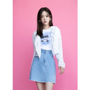 [24 S/S] 그래픽 포인트 크롭 티셔츠 ITO4WTS130