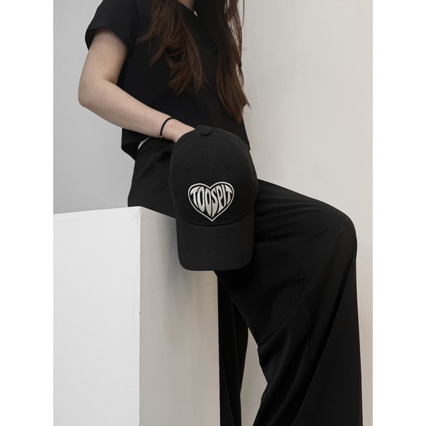 Heart Logo Ball Cap_BLACK