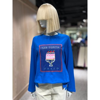 베네통 [파주점] 케잌 프린트 배색 나그랑 티셔츠 BATS55361